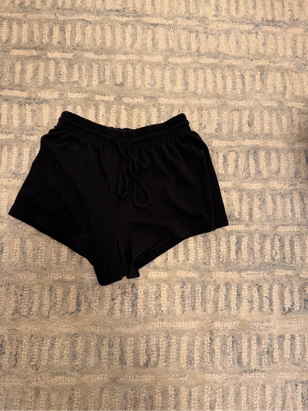 Aritzia Black Elastic Waist Drawstring Athletic Shorts
